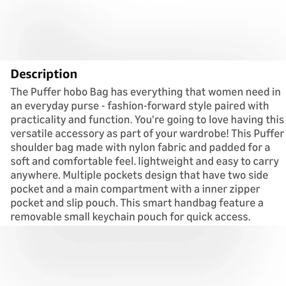 Puffer Quilted Shoulder Bag